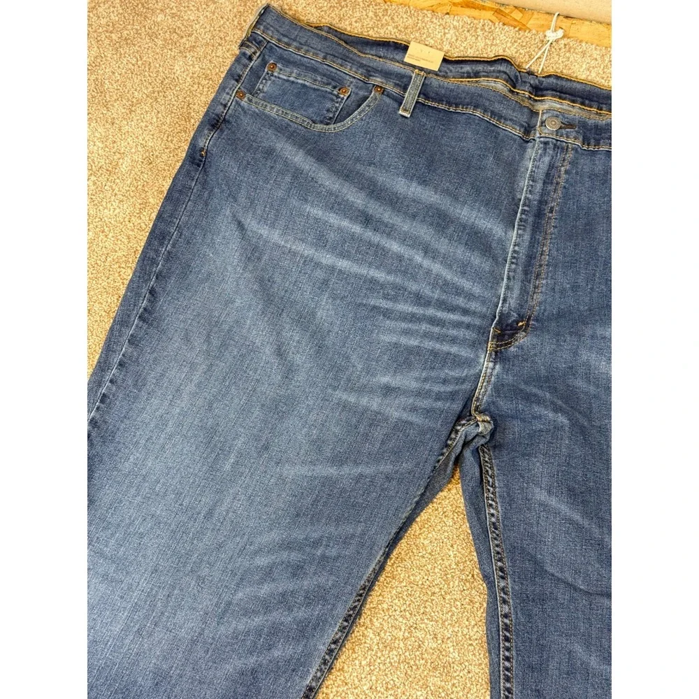 NEW Levis 559 Relaxed Straight Mens Jeans 54x30 Medium Wash Blue WaterLess